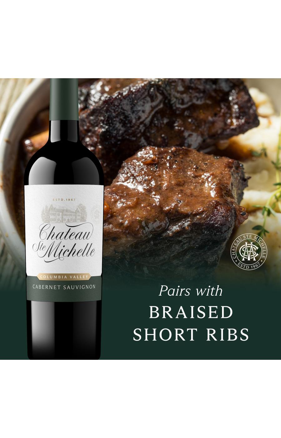 Chateau Ste. Michelle Cabernet Sauvignon Washington Red Wine; image 7 of 7