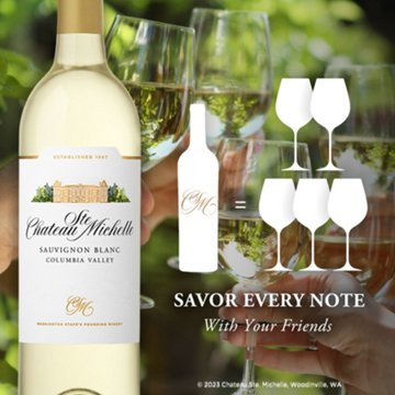 Chateau Ste. Michelle Sauvignon Blanc Washington White Wine, 750 mL