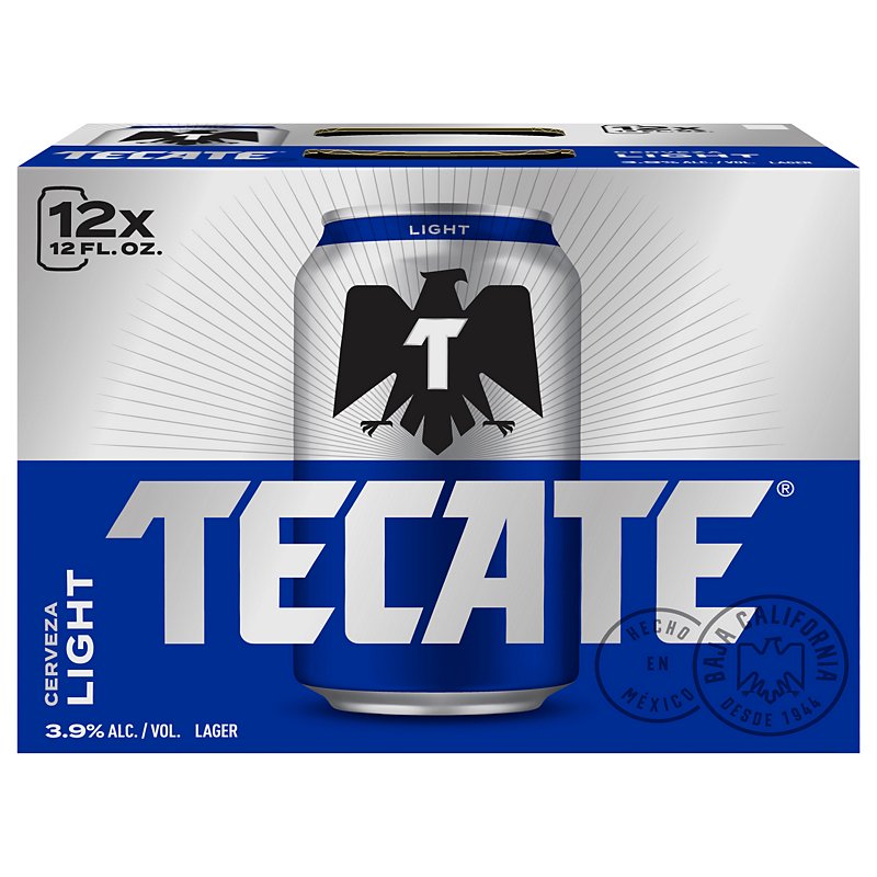 Tecate Light Beer 12 Pk Cans