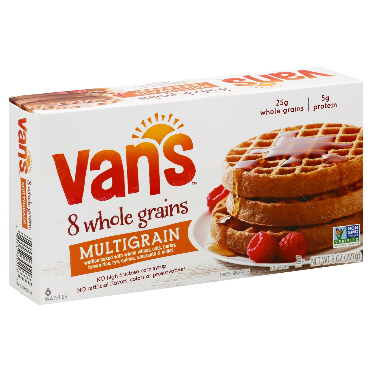 vans 8 whole grain waffles