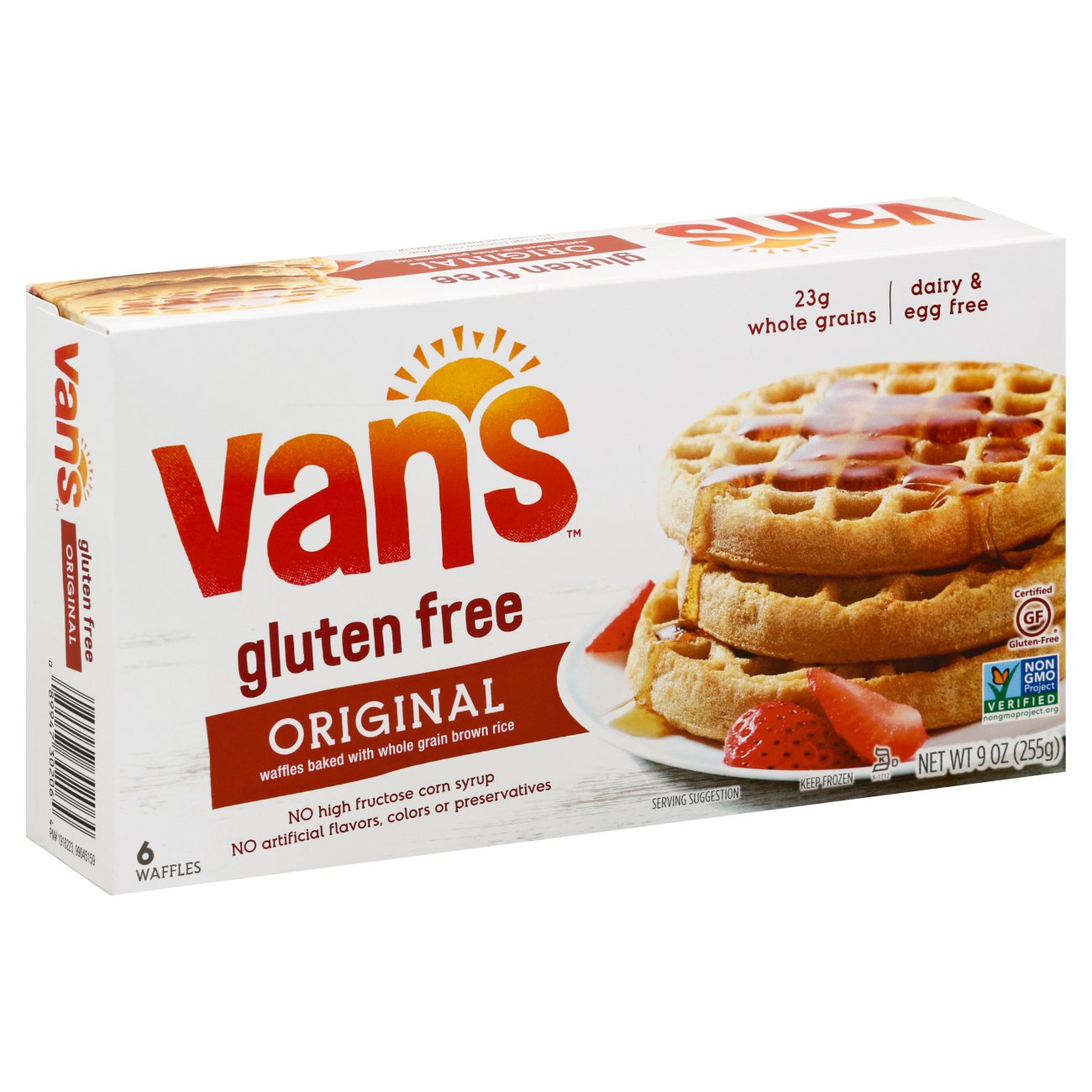 van's gluten free waffles nutrition facts
