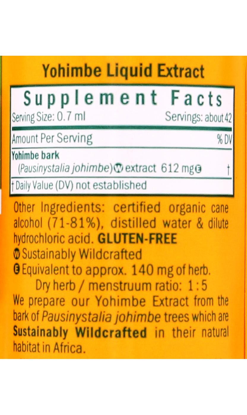 Herb Pharm African Tree Bark Yohimbe Liquid Extract Shop Herbs