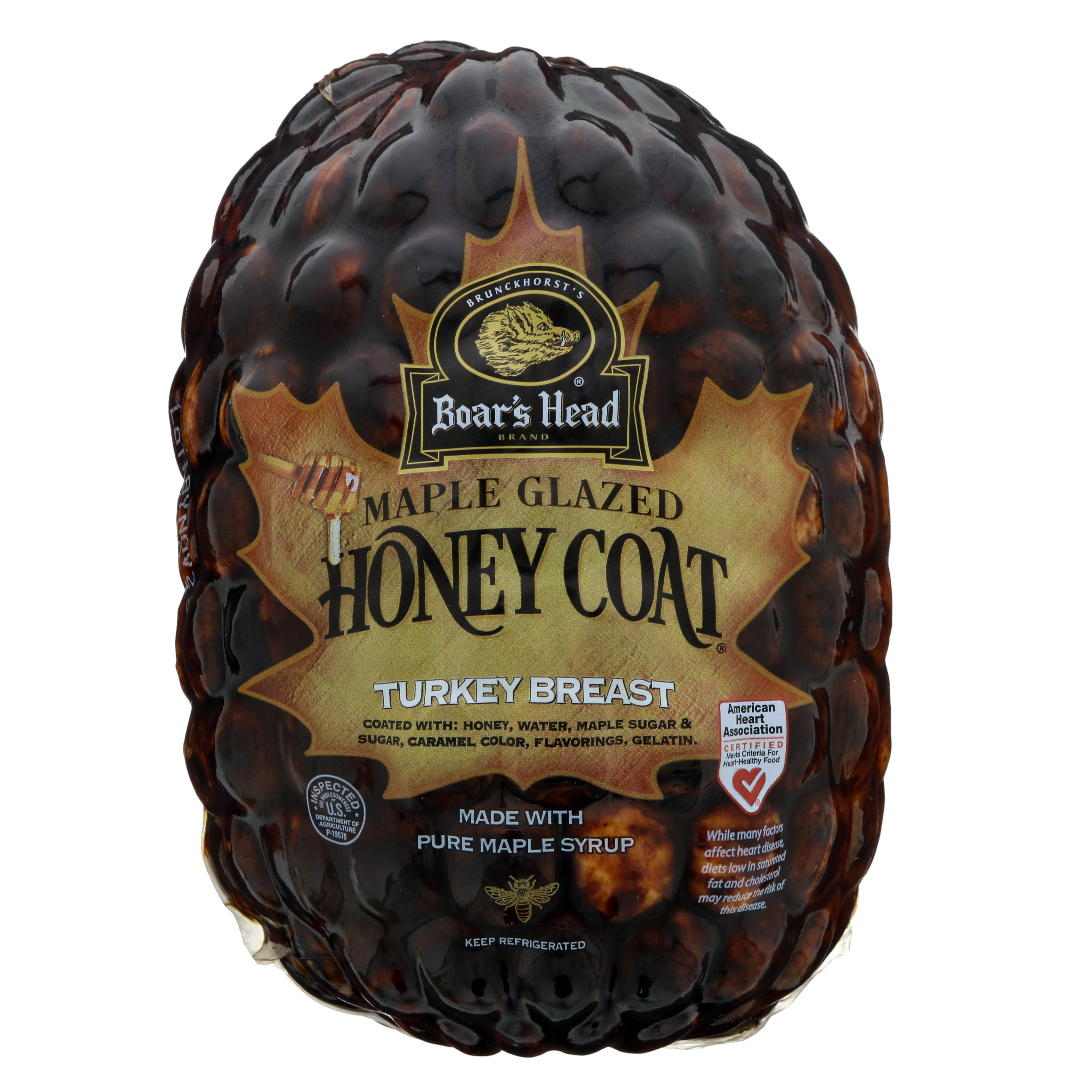 Boar's Head Maple Glazed Honey Coat Cured Turkey Breast, Sliced Shop