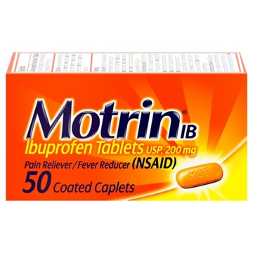 Motrin Ibuprofen 200mg Pain & Fever Relief Tablets