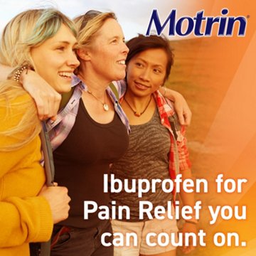 Motrin Ibuprofen 200mg Pain & Fever Relief Tablets