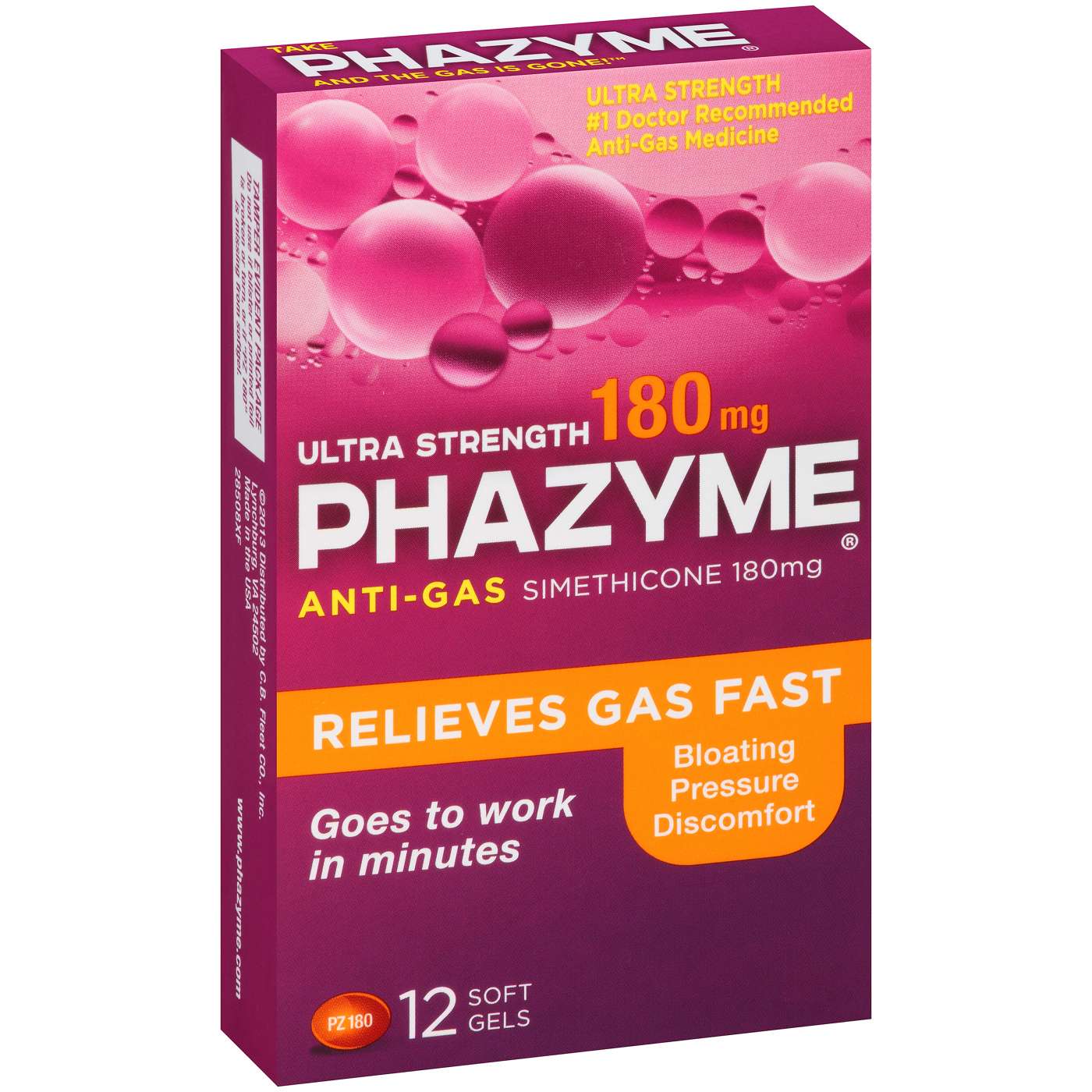 Phazyme Anti-Gas Simethicone 180 mg Softgels; image 1 of 2