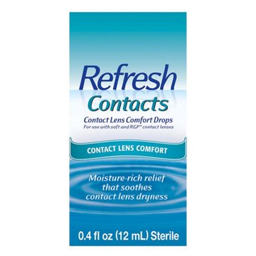 Refresh Contacts Lens Comfort Drops, 0.4 oz