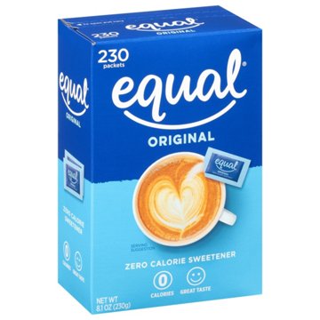 Equal 0 Calorie Classic Sweetener Packets, 230 ct