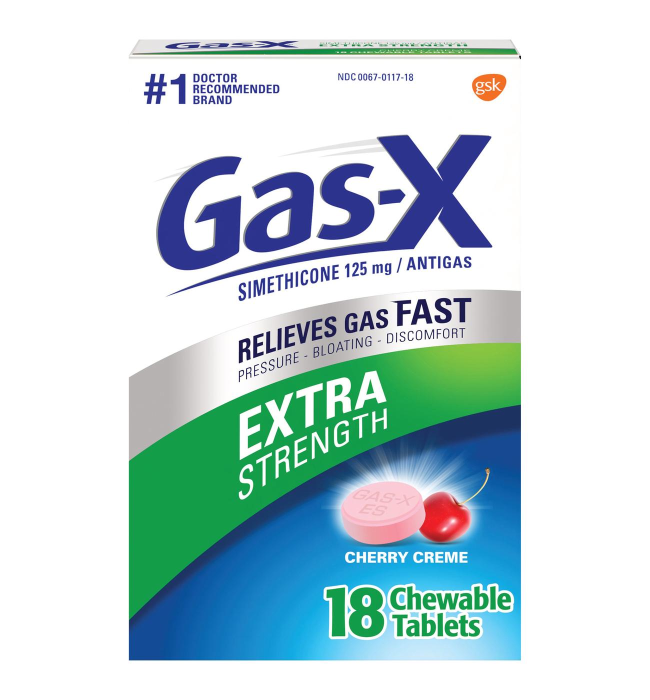 Gas-X Extra Strength Chewable Tablets - Cherry Creme; image 1 of 8