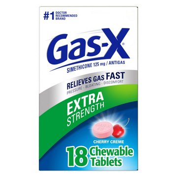 Gas-x Extra Strength Chewable Gas Relief Tablets with Simethicone 125 mg, Cherry