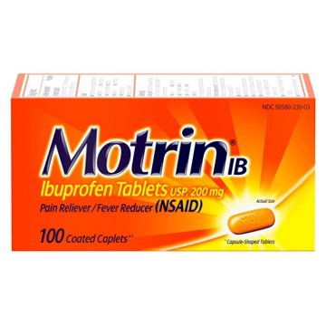 Motrin IB Pain Reliever Tablets - 200 mg