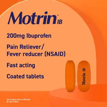 Motrin IB Pain Reliever Tablets - 200 mg