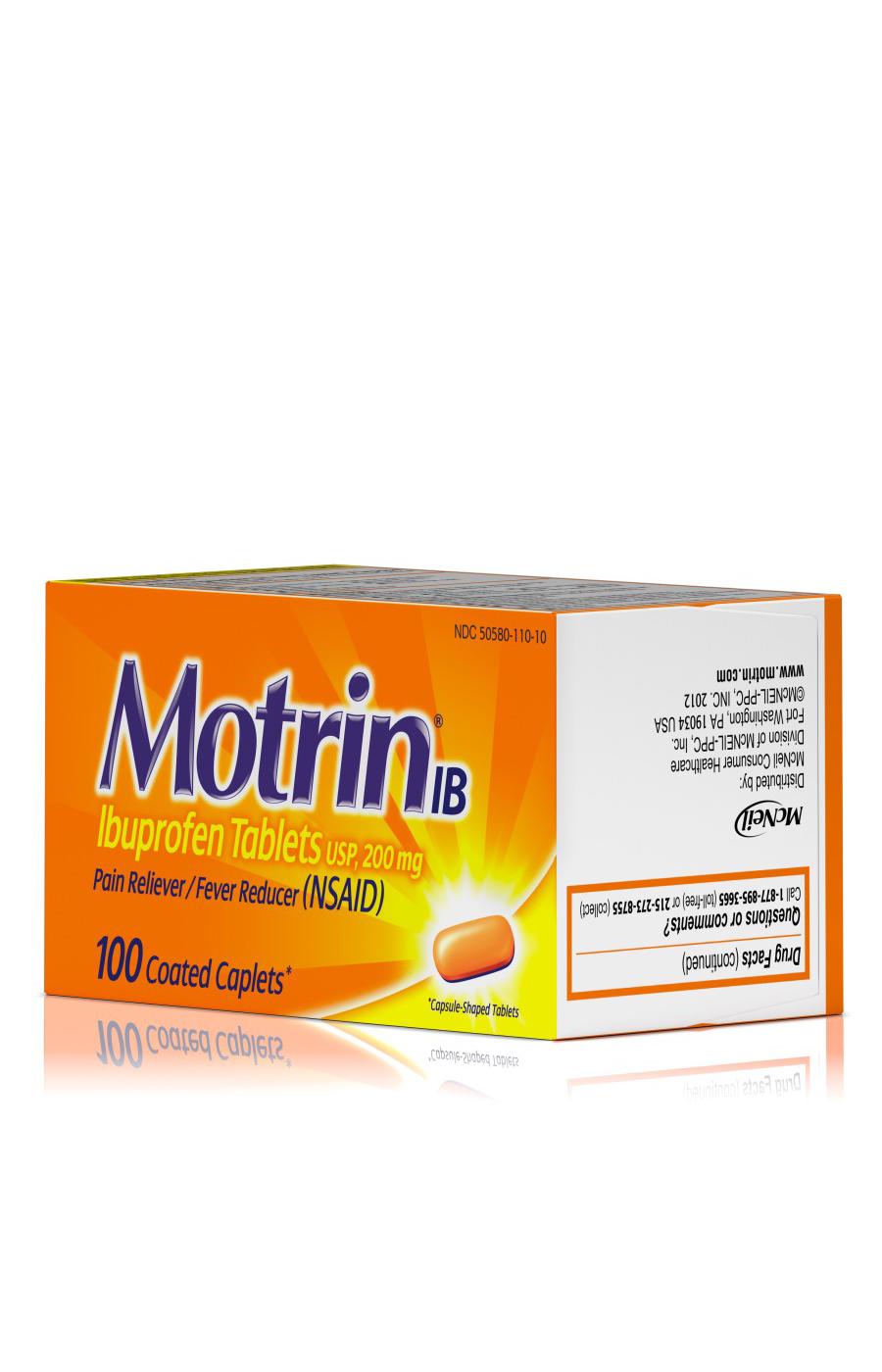 Motrin IB Pain Reliever Tablets - 200 mg; image 3 of 6