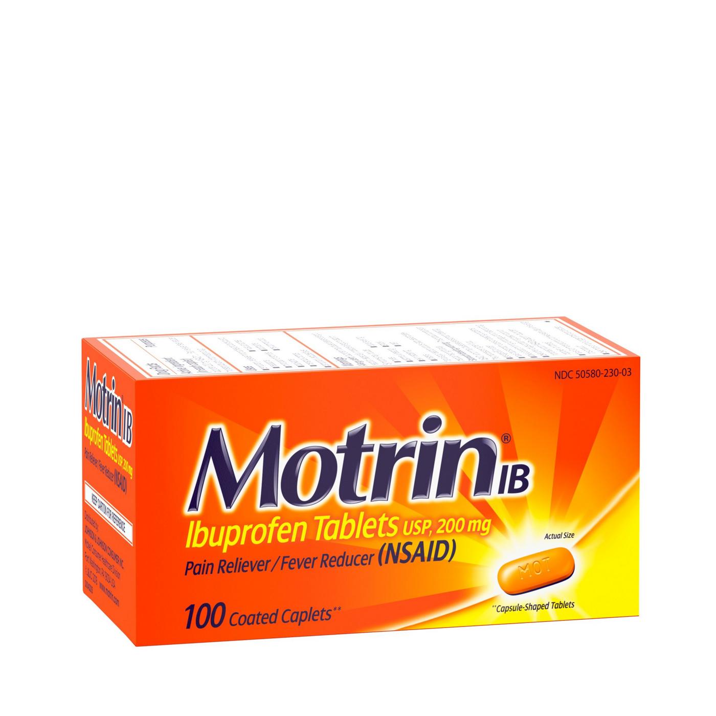 Motrin IB Pain Reliever Tablets - 200 mg; image 7 of 8