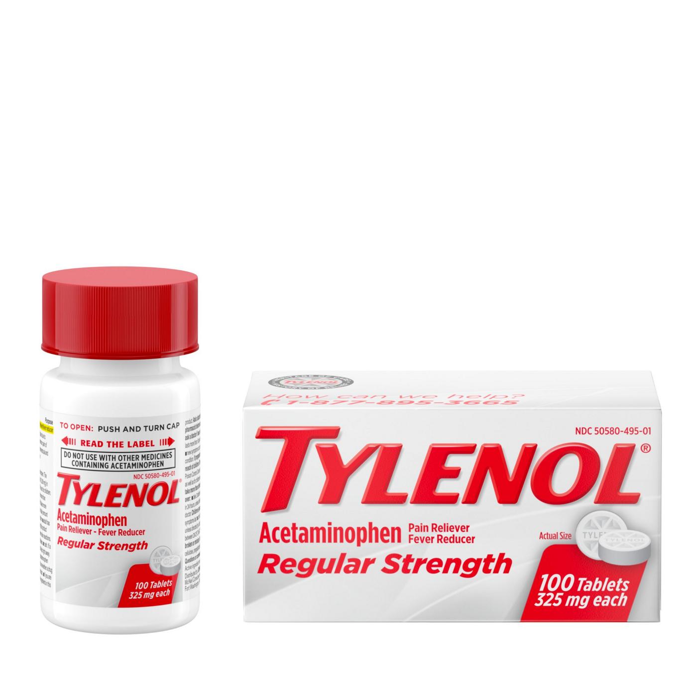 Tylenol Regular Strength Tablets, 325 Mg; image 2 of 3