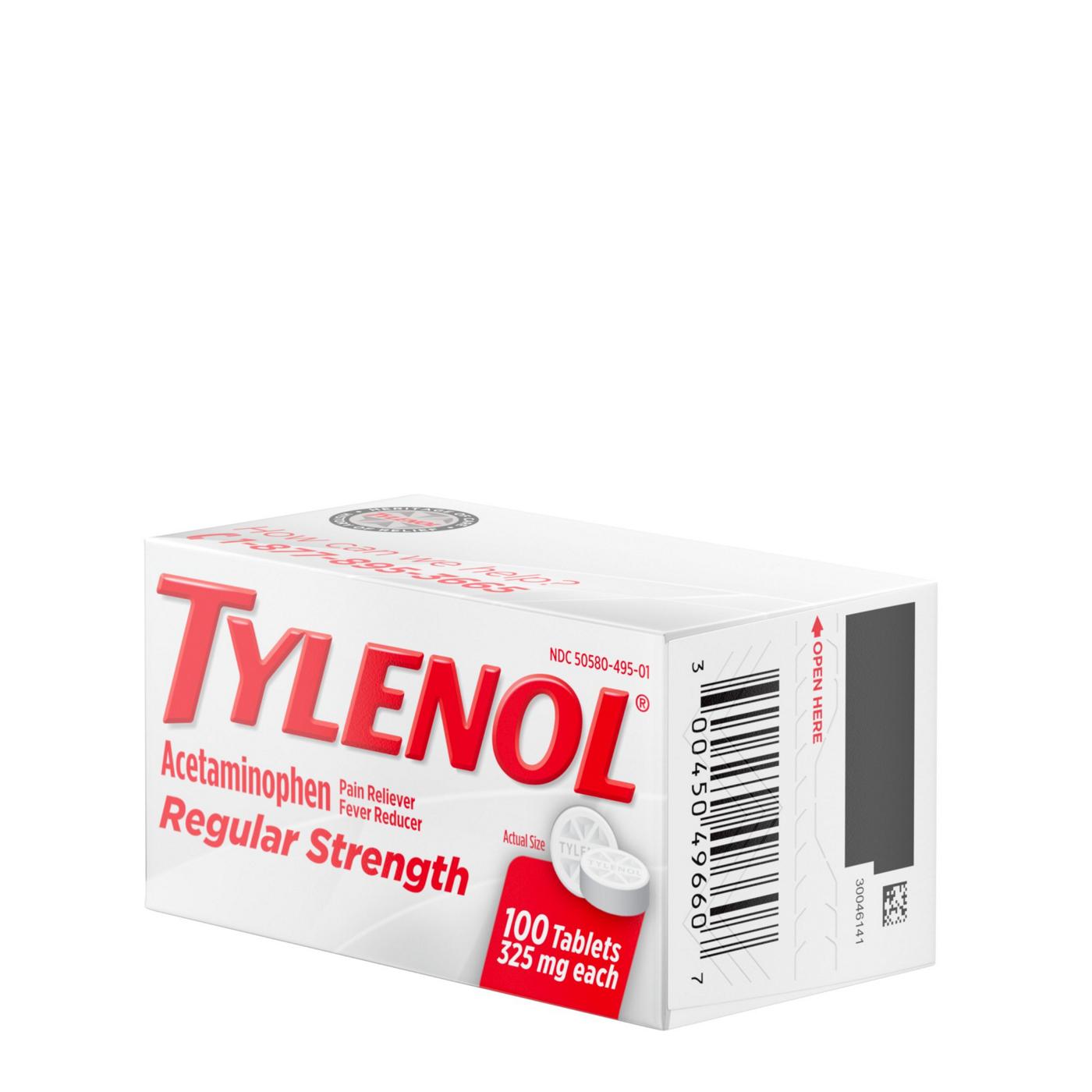 Tylenol Regular Strength Tablets, 325 Mg; image 3 of 3
