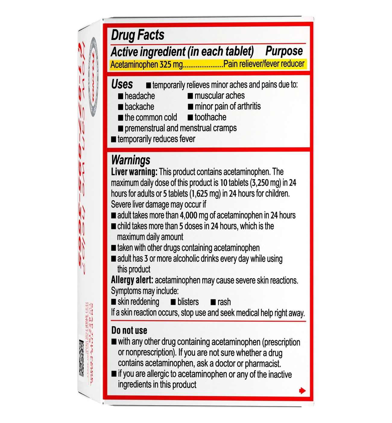Tylenol Regular Strength 325 mg Tablets; image 6 of 6