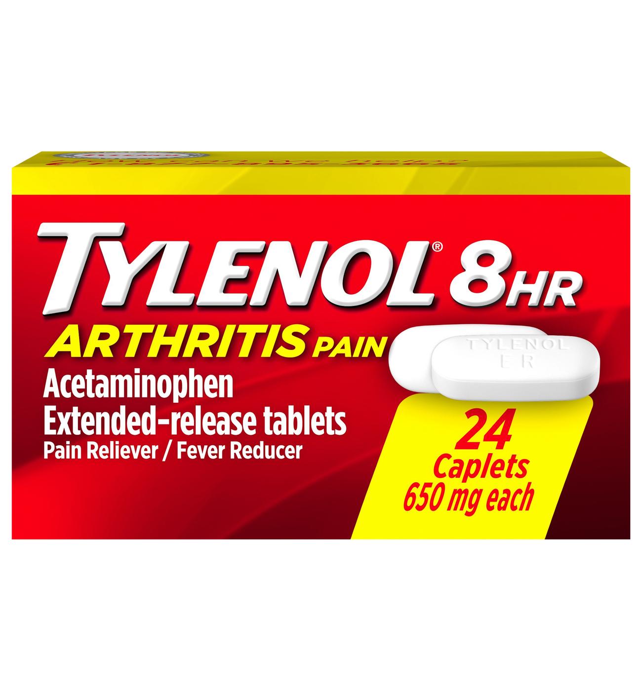 Tylenol 8 HR Arthritis Pain Extended Release Caplets - 650 Mg; image 1 of 6