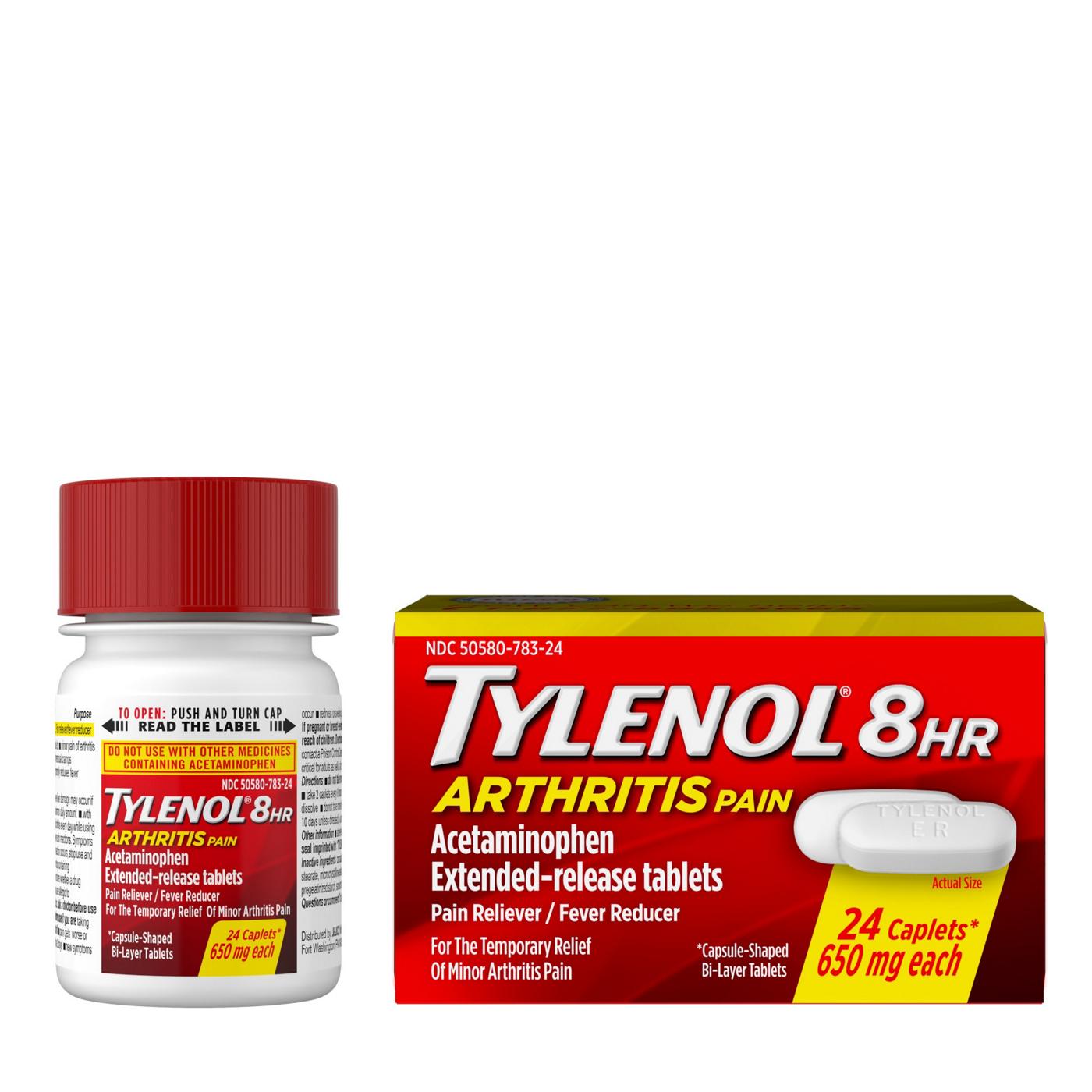 Tylenol 8 HR Arthritis Pain Extended Release Caplets - 650 Mg; image 3 of 6