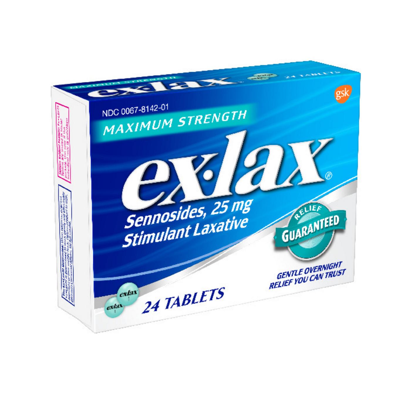 ex-lax Maximum Strength Stimulant Laxative Pills; image 1 of 8