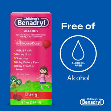 Benadryl Children's Antihistamine Allergy Liquid - Cherry, 4 oz