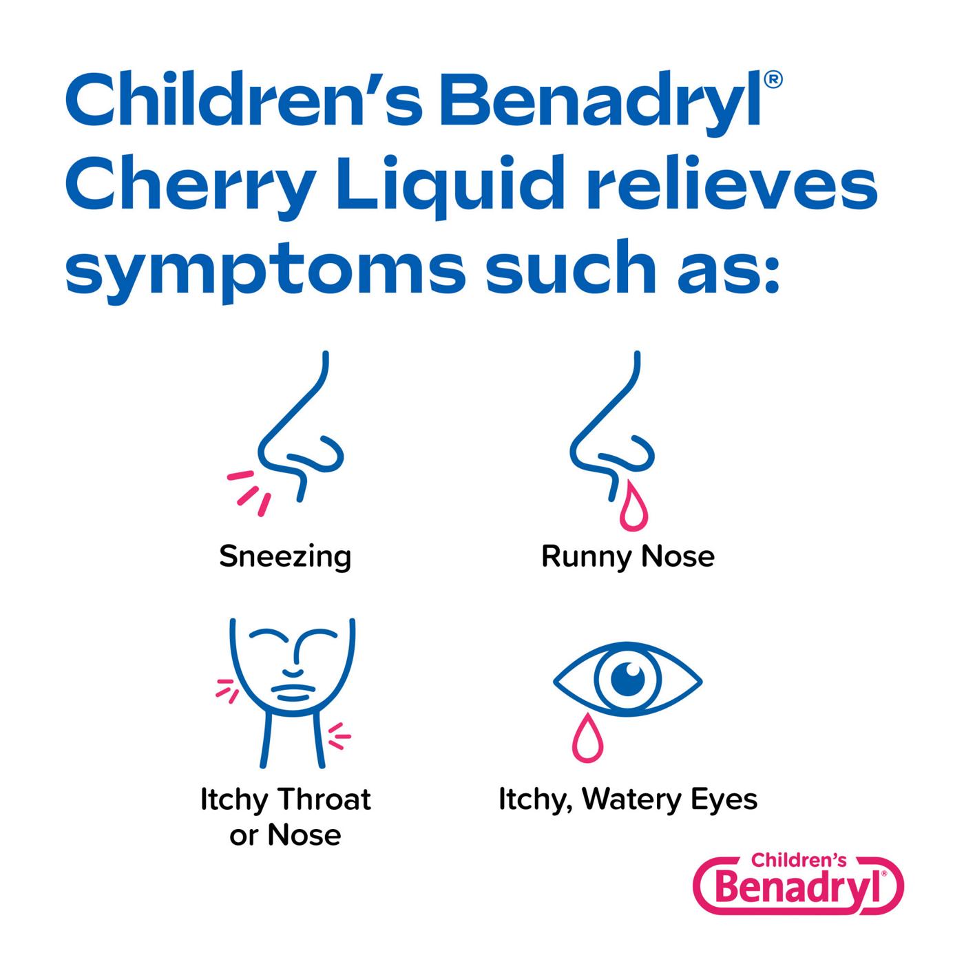 Benadryl Children's Allergy Liquid Cherry Shop Sinus & allergy at HEB