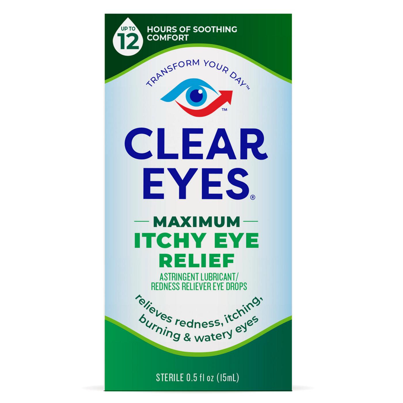 Clear Eyes Max Itchy Eye Relief Eye Drops; image 1 of 5
