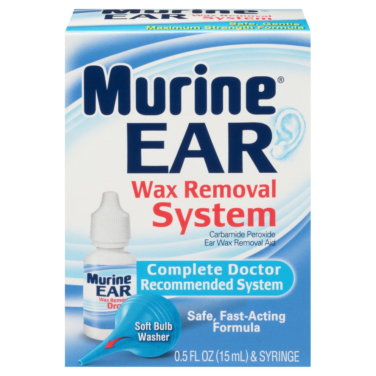 Murine Ear Ear Wax Removal System, Maximum Strength Formula - Shop Ear