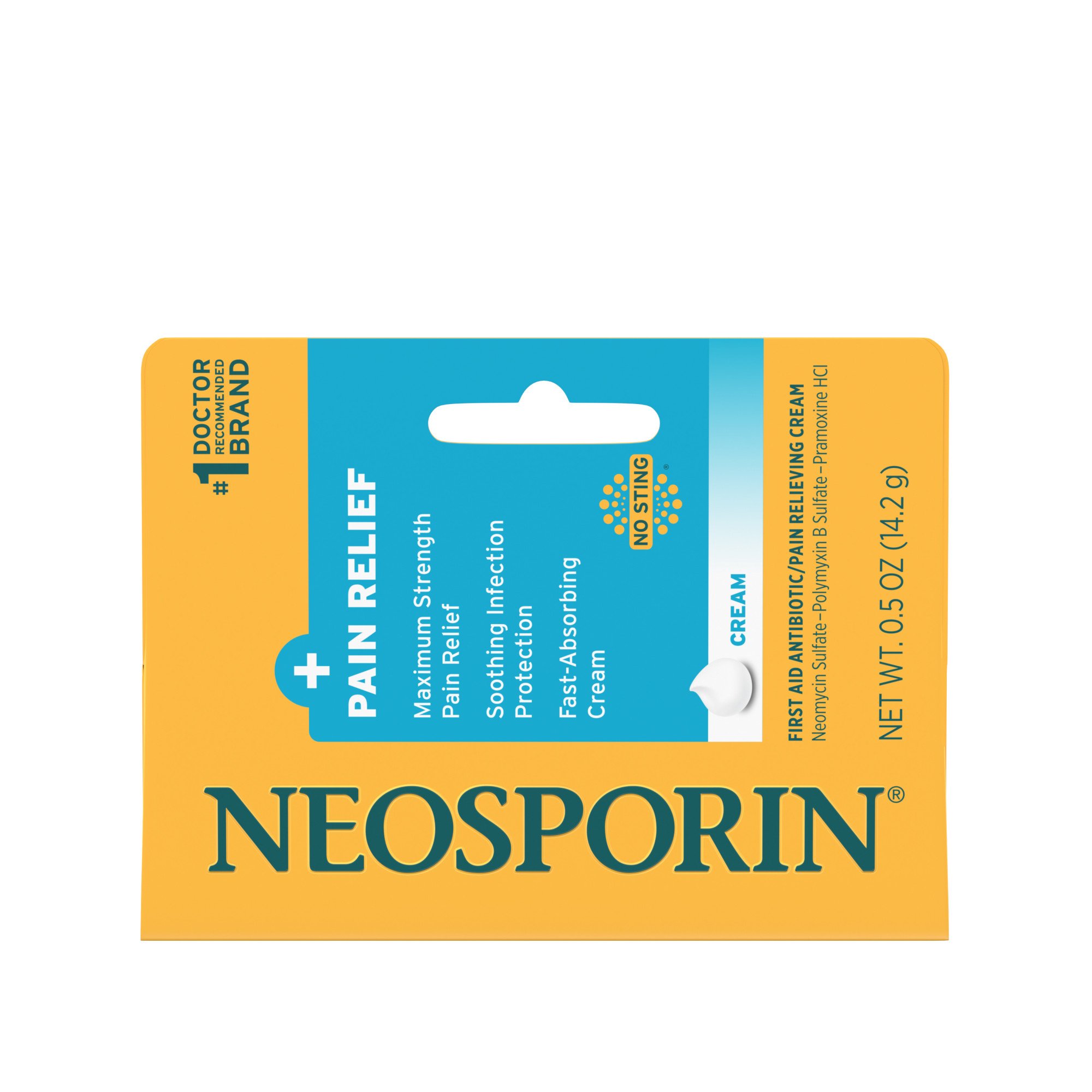 Neosporin Pain Relief Dual Action First Aid Antibiotic Cream, .5