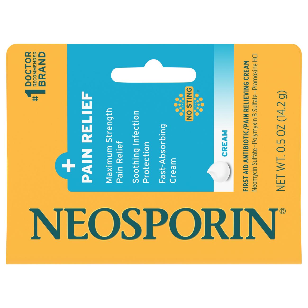 favorit Skriv email salat Neosporin + Pain Relief Cream - Shop Antiseptics & Antibiotics at H-E-B