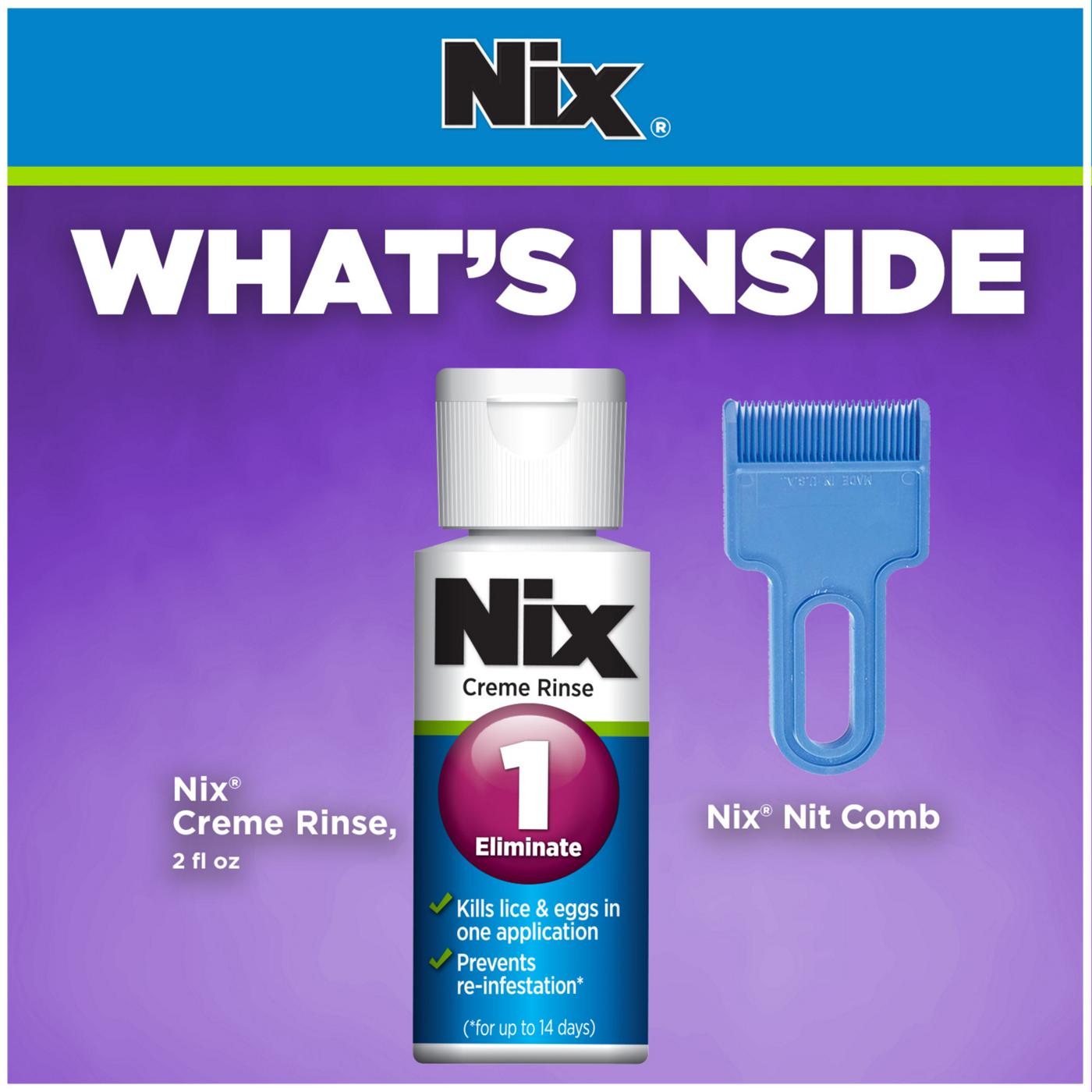 Nix Lice Crème Rinse & Nit Comb; image 4 of 5