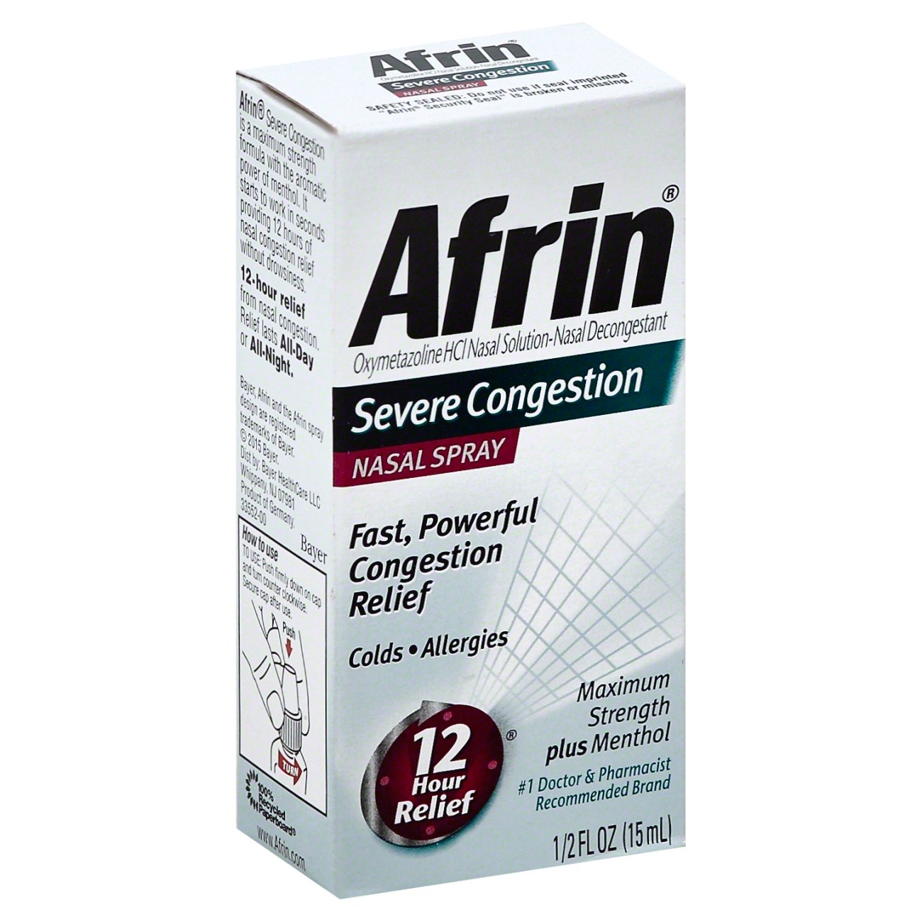 Afrin Menthol Nasal Spray Nasal Spray Shop Sinus & Allergy at HEB