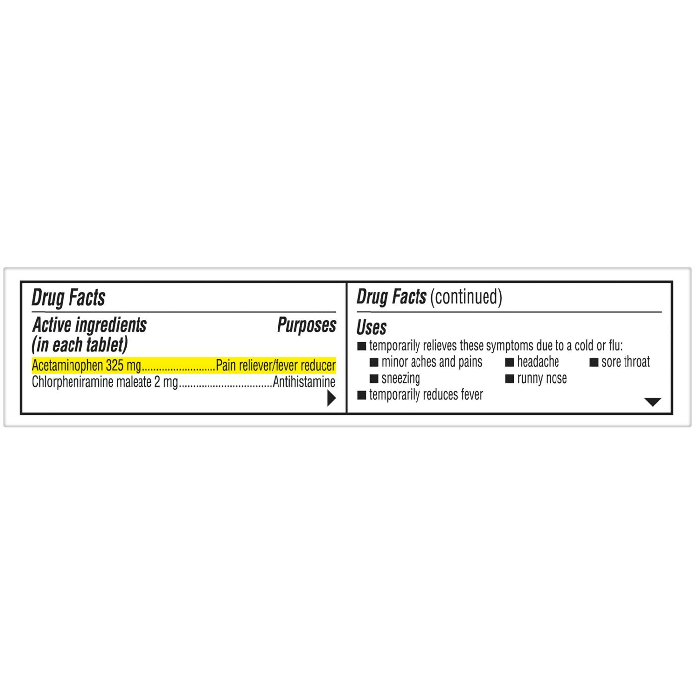 Coricidin HBP Cold & Flu Tablets Shop Cough, cold & flu at HEB