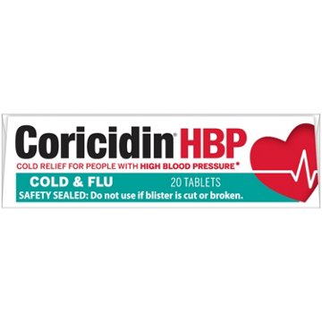 Coricidin HBP Cold & Flu Tablets