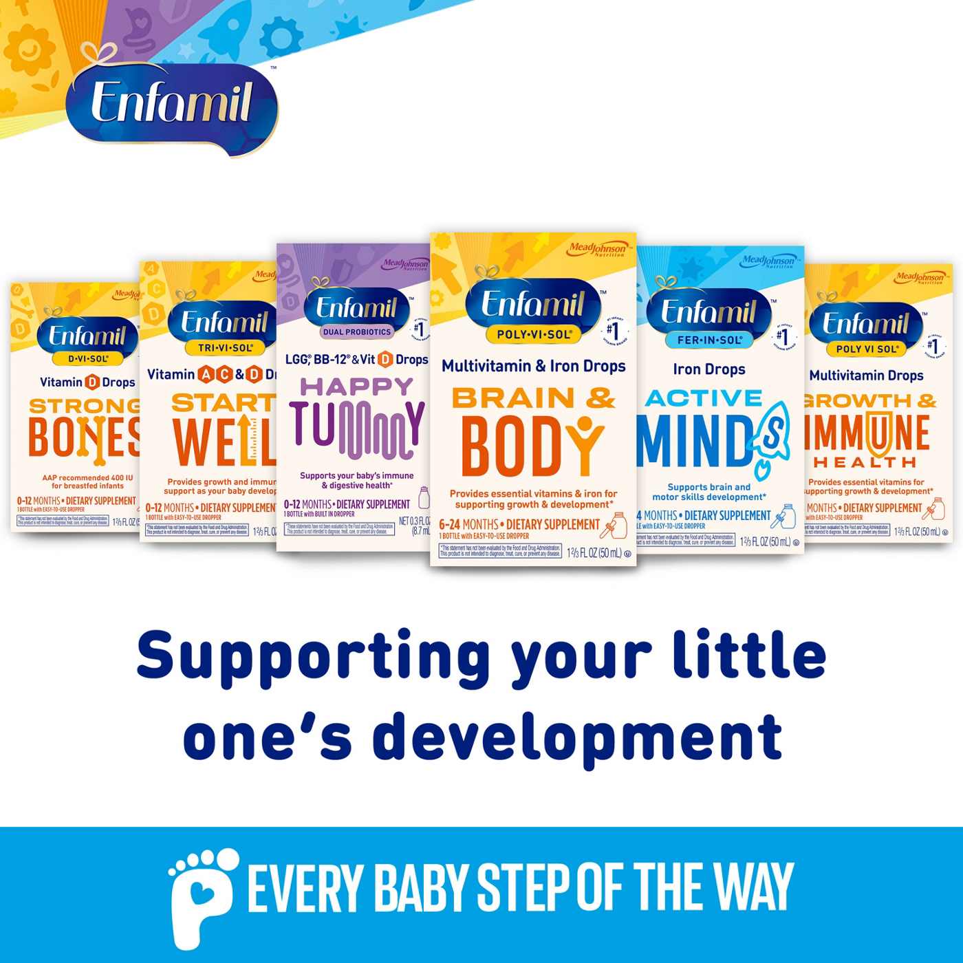 Enfamil Poly-Vi-Sol with Iron Multivitamin Supplement Drops for Infants and Toddlers; image 5 of 9