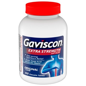 Gaviscon Extra Strength Original Chewable Tablet for Fast-Acting Heartburn Relief