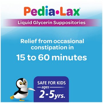 Pedia-Lax Laxative Glycerin Suppositories, 6 ct
