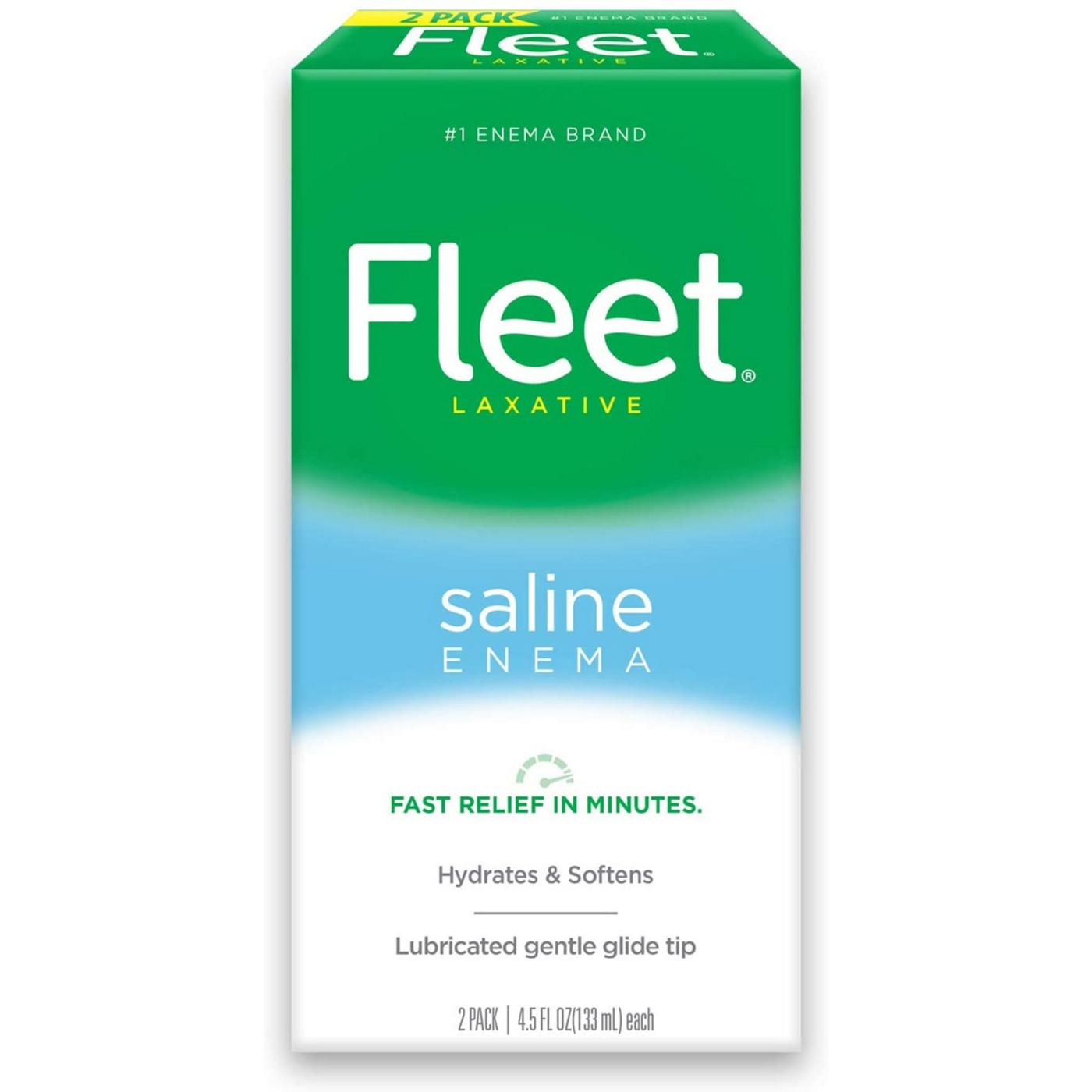 Fleet Laxative Saline Enema with Gentle Glide Tip; image 1 of 5