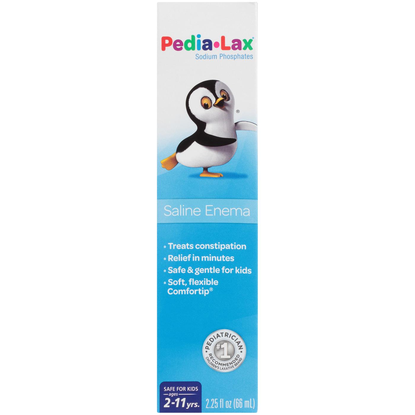 Pedia-Lax Laxative Saline Enema, for Kids Ages 2-11; image 1 of 5