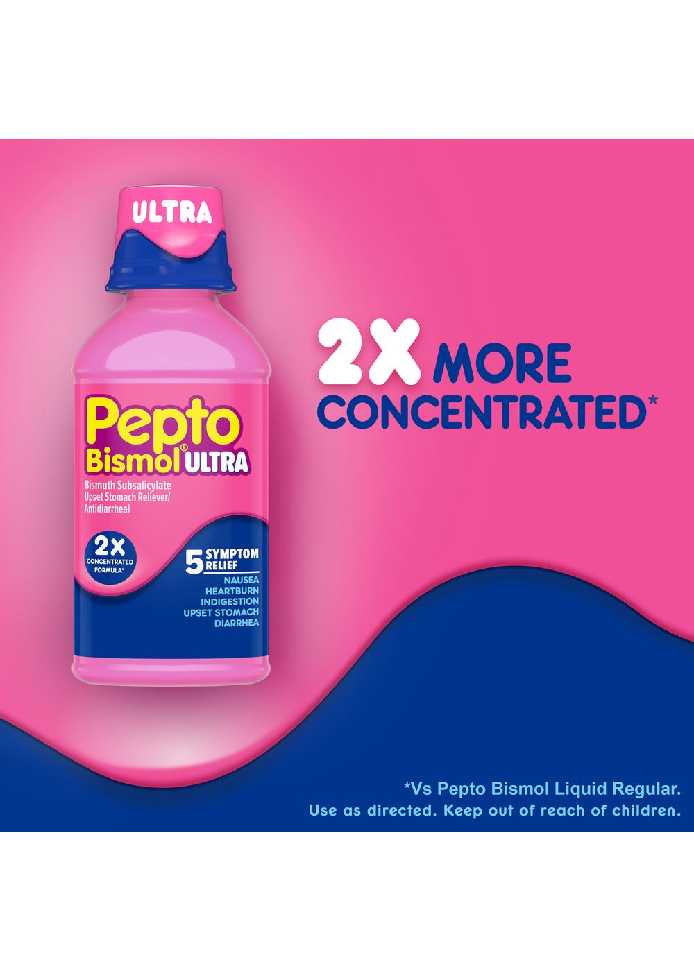Pepto Bismol Ultra Liquid; image 4 of 9