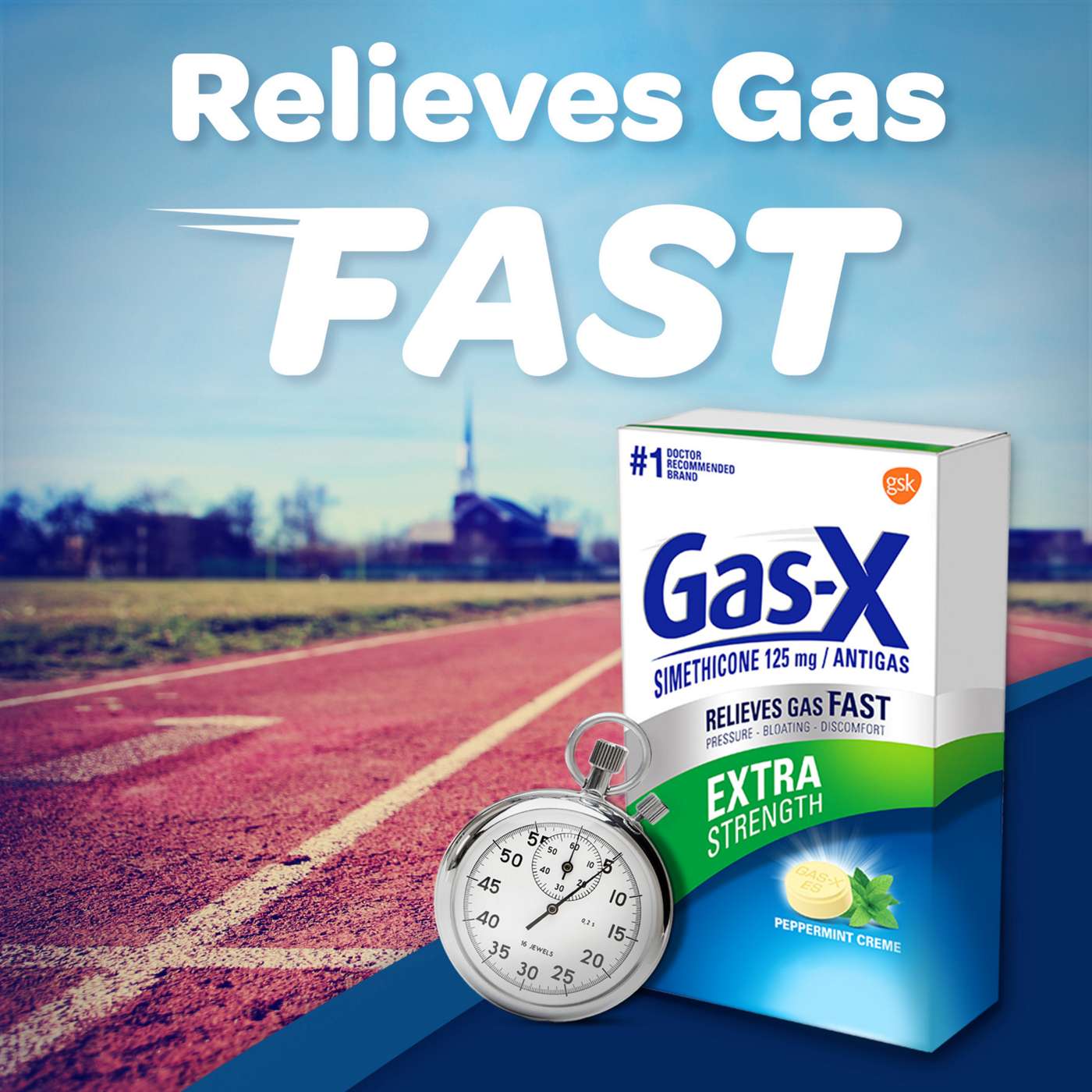 Gas-X Extra Strength Gas Relief Chewable Tablets - Peppermint Creme; image 4 of 7