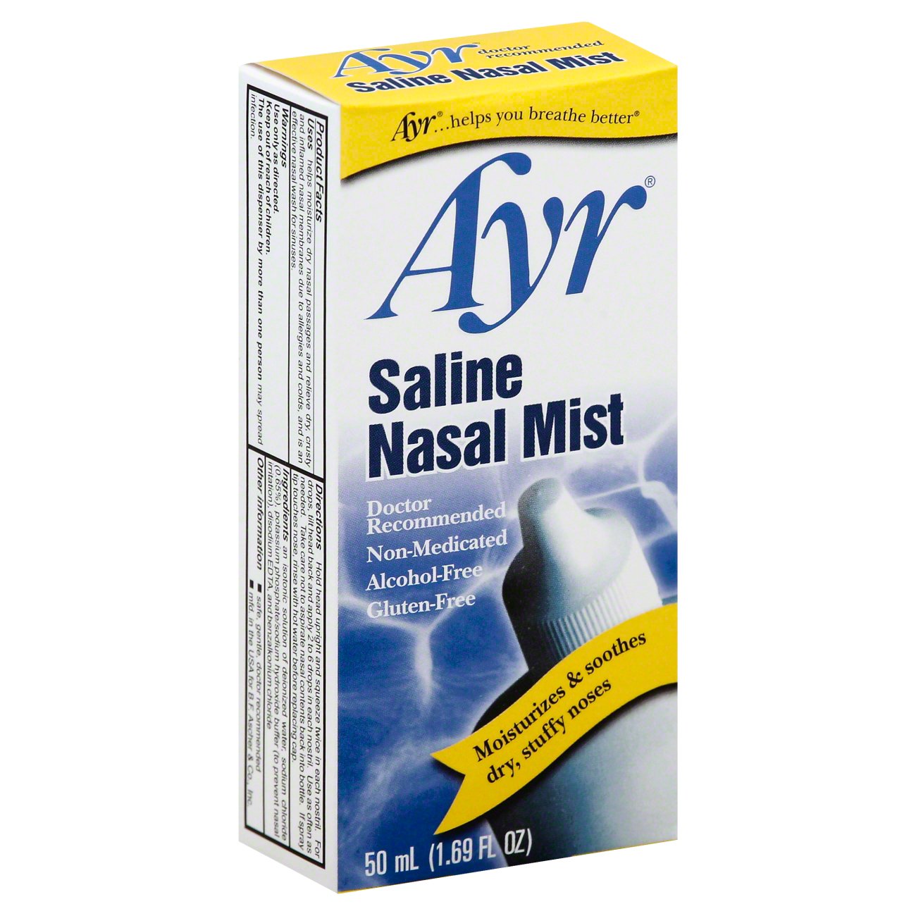 Ayr Nasal Mist, Saline - Shop Sinus & Allergy at H-E-B