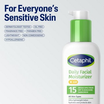 Cetaphil Daily Facial Moisturizer SPF 15, 4 oz