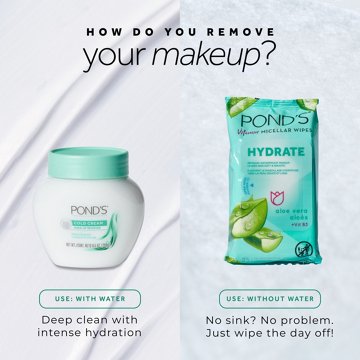 Pond's Cold Cream Hydrating Makeup Remover Deep Cleanser