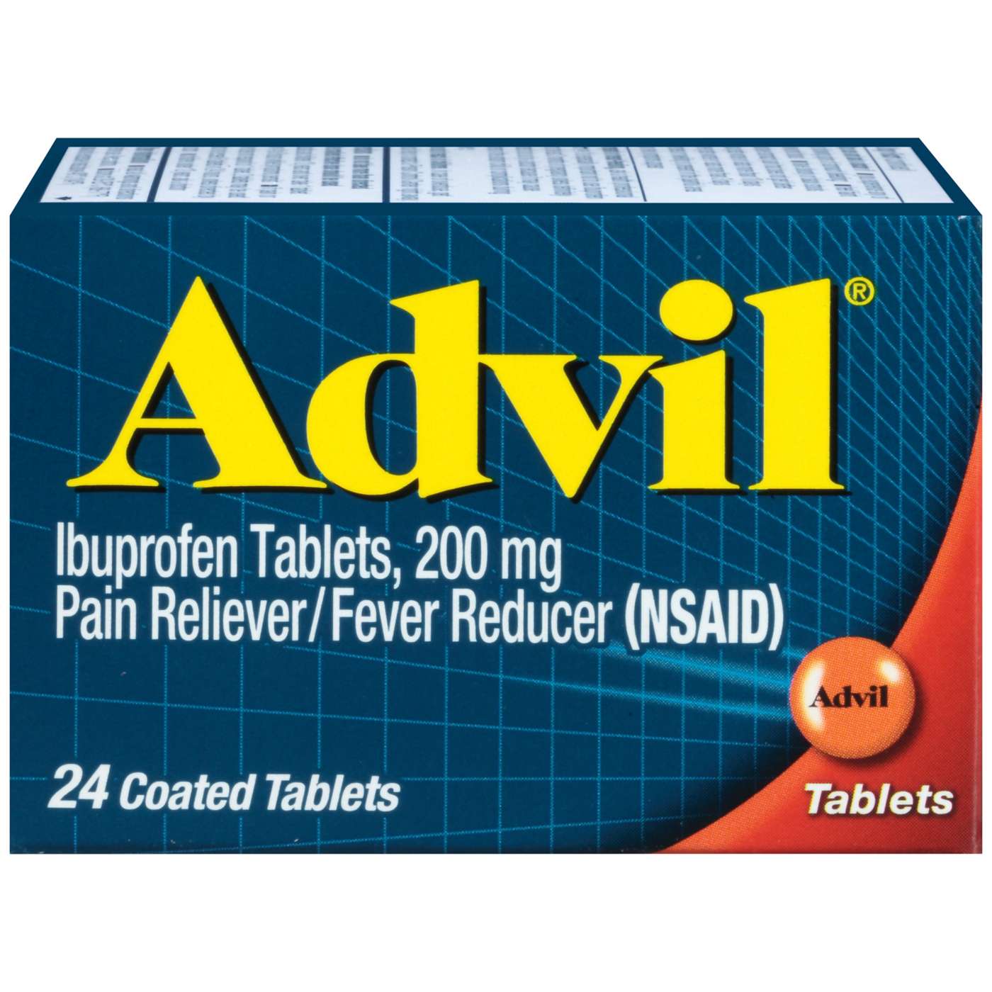 Advil Temporary Pain Relief Ibuprofen 200 Mg Coated Tablets; image 1 of 9