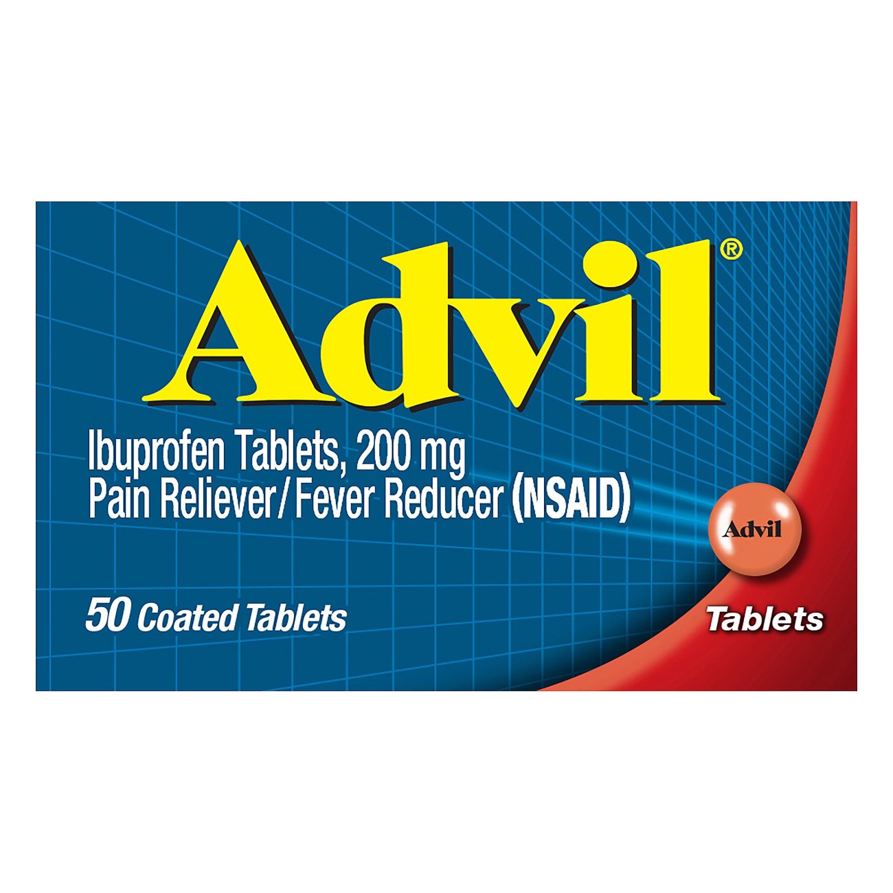 Advil Temporary Pain Relief Ibuprofen 200 Mg Coated Tablets Shop Pain