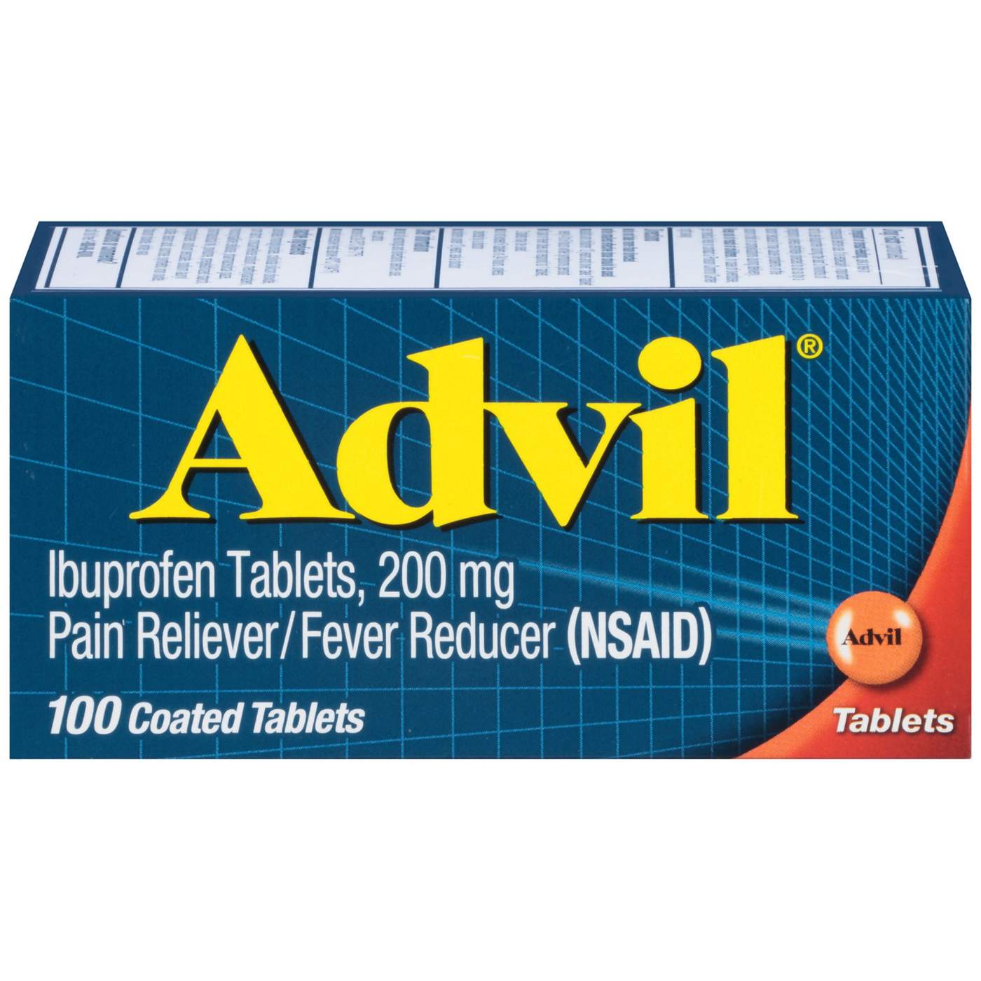 Advil Temporary Pain Relief Ibuprofen 200 Mg Coated Tablets; image 1 of 9