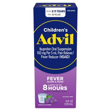 Advil Children's Pain Reliever and Fever Reducer, Children's Ibuprofen Liquid Pain Relief Medicine, Grape