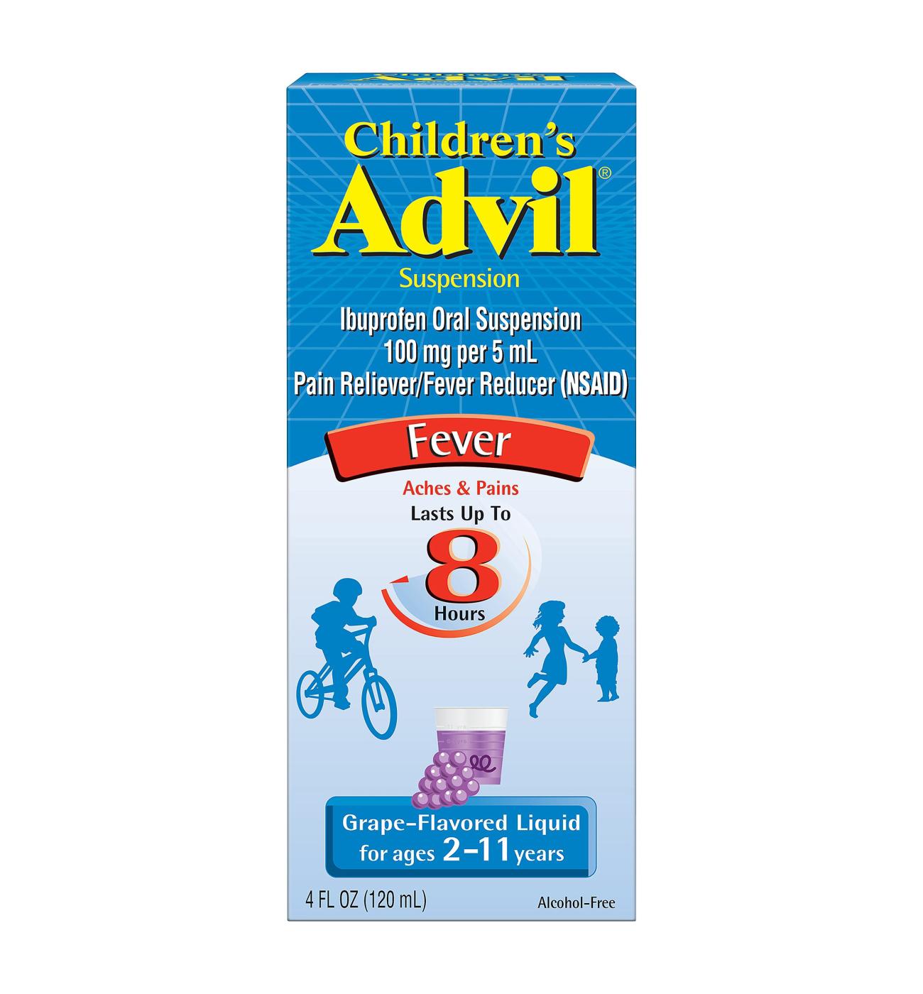 Advil Children's Liquid Ibuprofen Grape; image 3 of 8