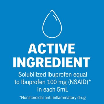 Advil Children's Pain Reliever and Fever Reducer, Children's Ibuprofen Liquid Pain Relief Medicine, Grape